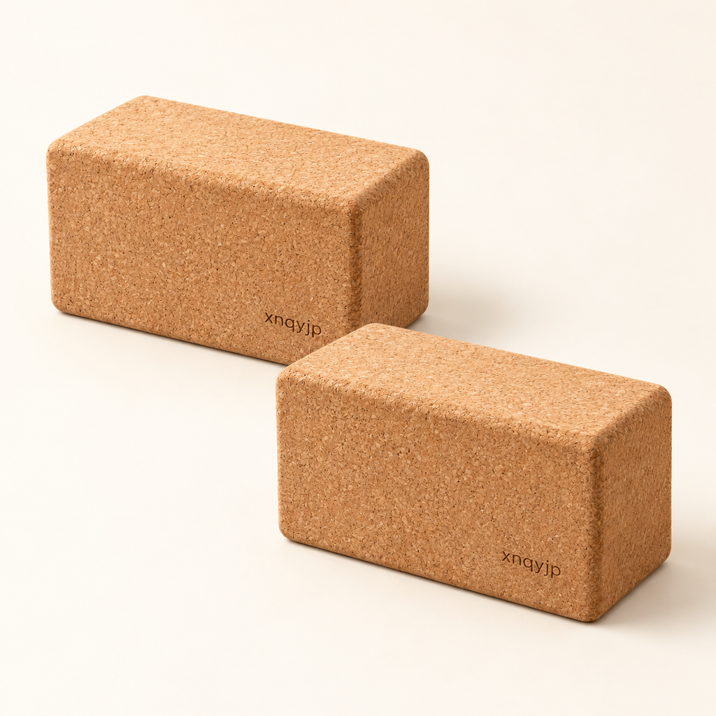 xnqyjp Grounded Cork Yoga Block Pair — full product view